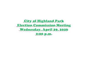 Notice of Election Commission Meeting