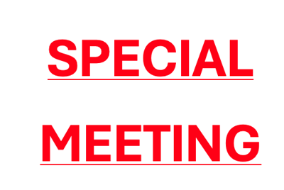 Special Zoning Board of Appeals Meeting Notice - July 22