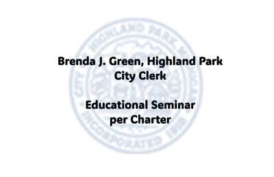 City Clerk's Yearly Seminar