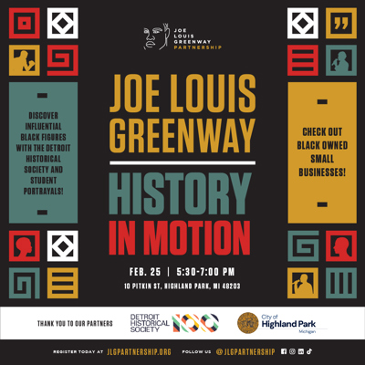 Joe Louis Greenway Presentation: History in Motion on Feb. 25th